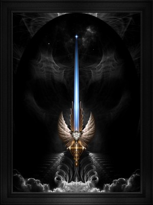 Angel Wing Sword Of Arkledious DGS Fantasy Fractal Art